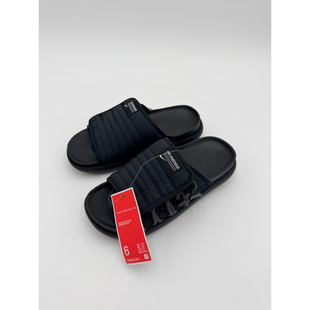 Nike Asuna Slide 2 NA Womens Black Sandals DH8469-002 Sz 6